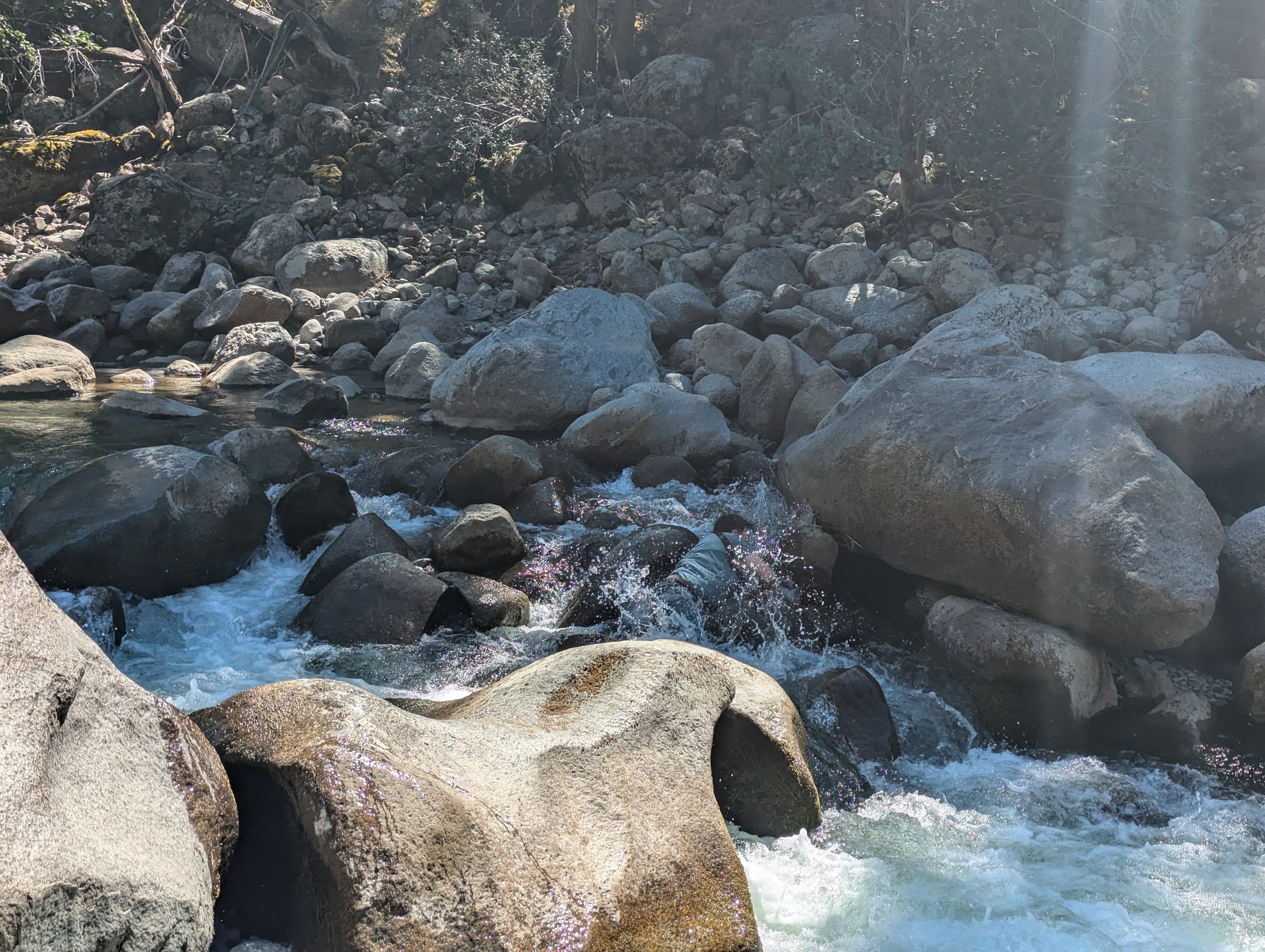 Nathan Falling into the River