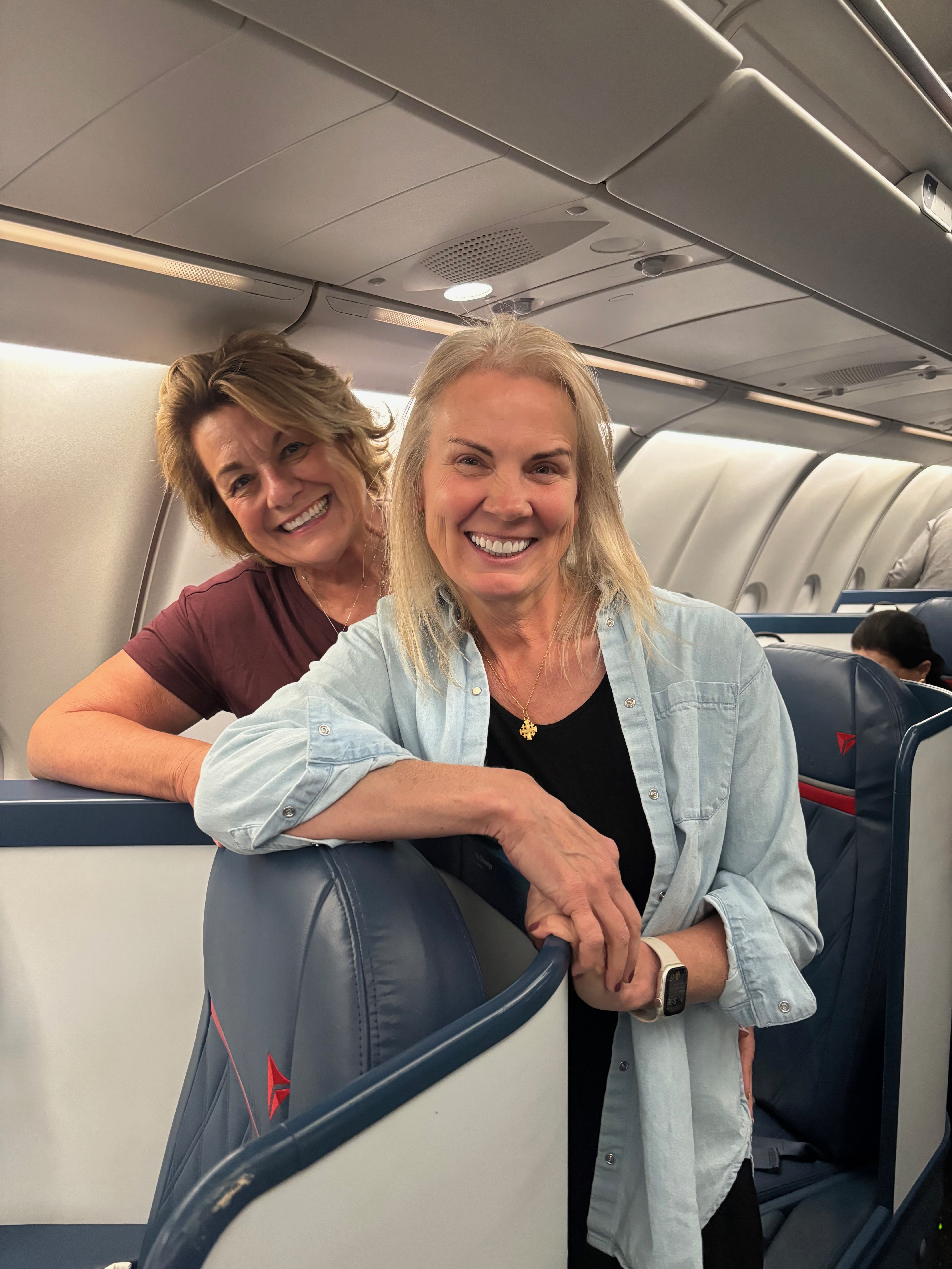Lynn and Teresa, ready to go