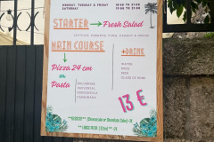 Day 1 - Pilgrim Menu
