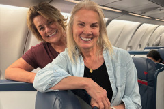 Lynn and Teresa, ready to go
