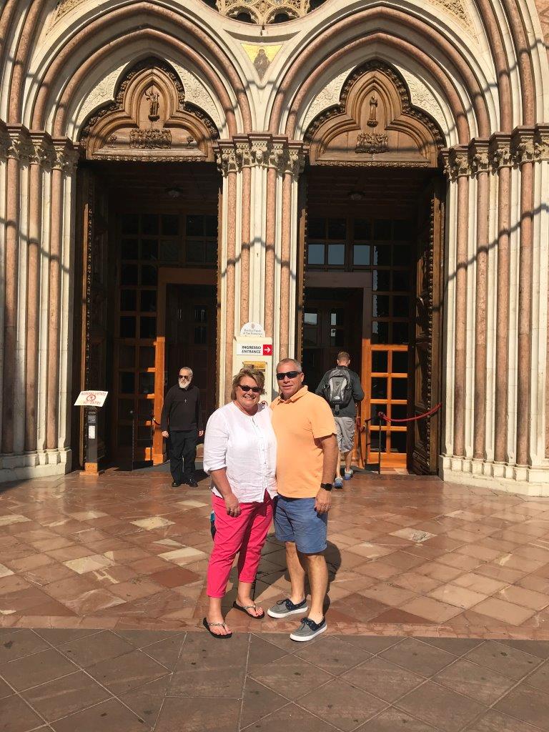 Bob and Lynn at the Church