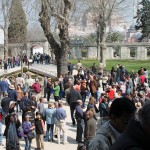 Outside the Blue Mosque